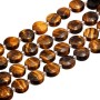 Gettone occhio di tigre sfac. 10 mm conf. 4 pz