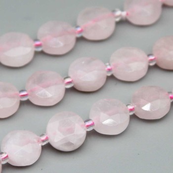 Gettone quarzo rosa sfac. 10 mm conf. 4 pz