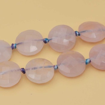 Quarzo rosa gettone sfacc. 12 mm AAAA Quality 4 pz