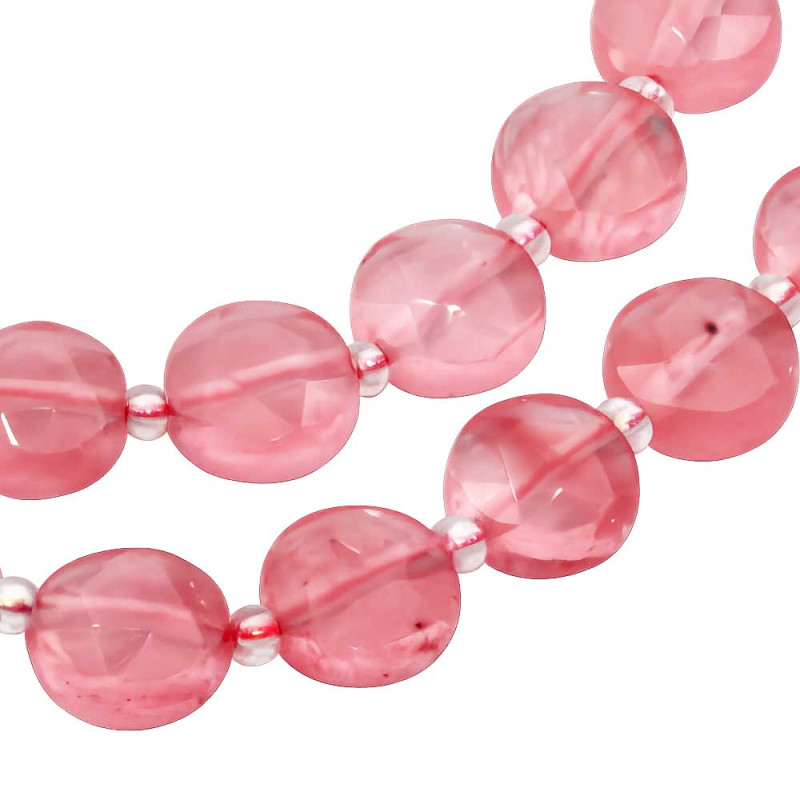 Gettone quarzo rosa sfac. 10 mm conf. 4 pz (get-qqa1) - pietreeminuterie.com