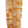 Pietre dure heishi rondelle quarzo arancio 4x2.5 mm filo da 40 cm