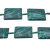 Malachite sint. rettangolo liscio 20x15 mm pacco 2 pz