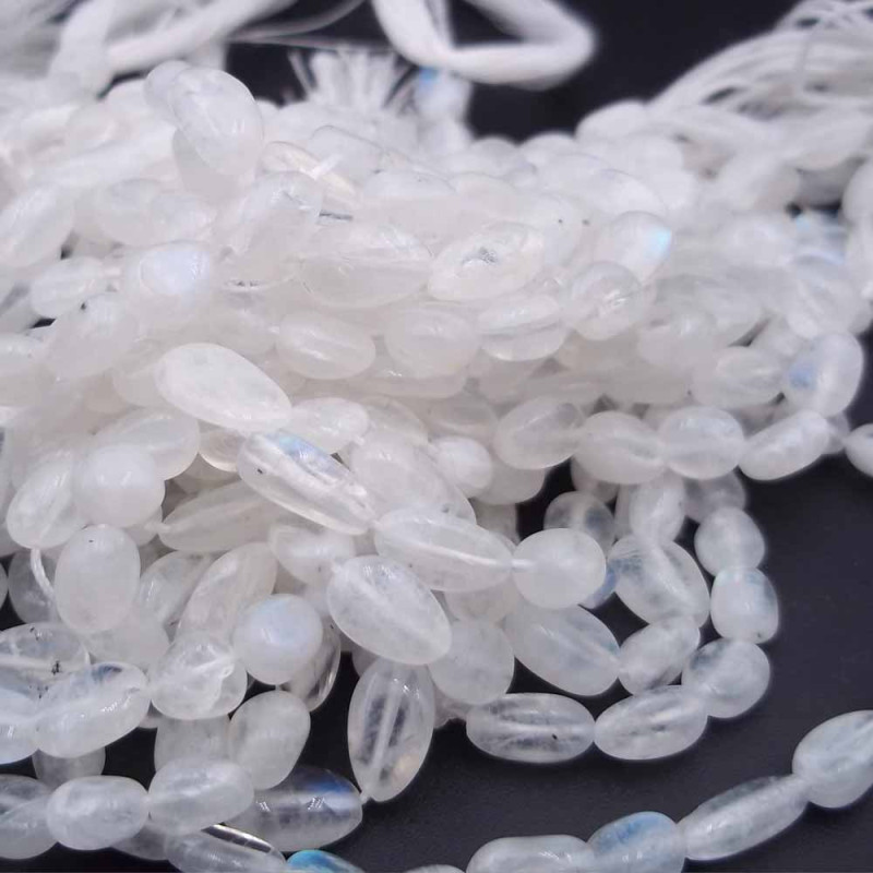 Pepite labradorite bianca 6/10 mm filo da 40 cm (labr239) - pietreeminuterie.com