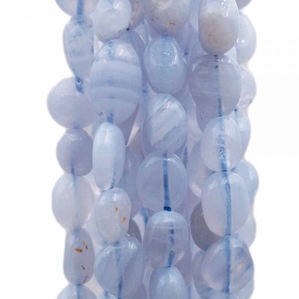 Pepite in pietra dura | Agata Blu lace pepite 6/10 mm filo 35 cm - blula22