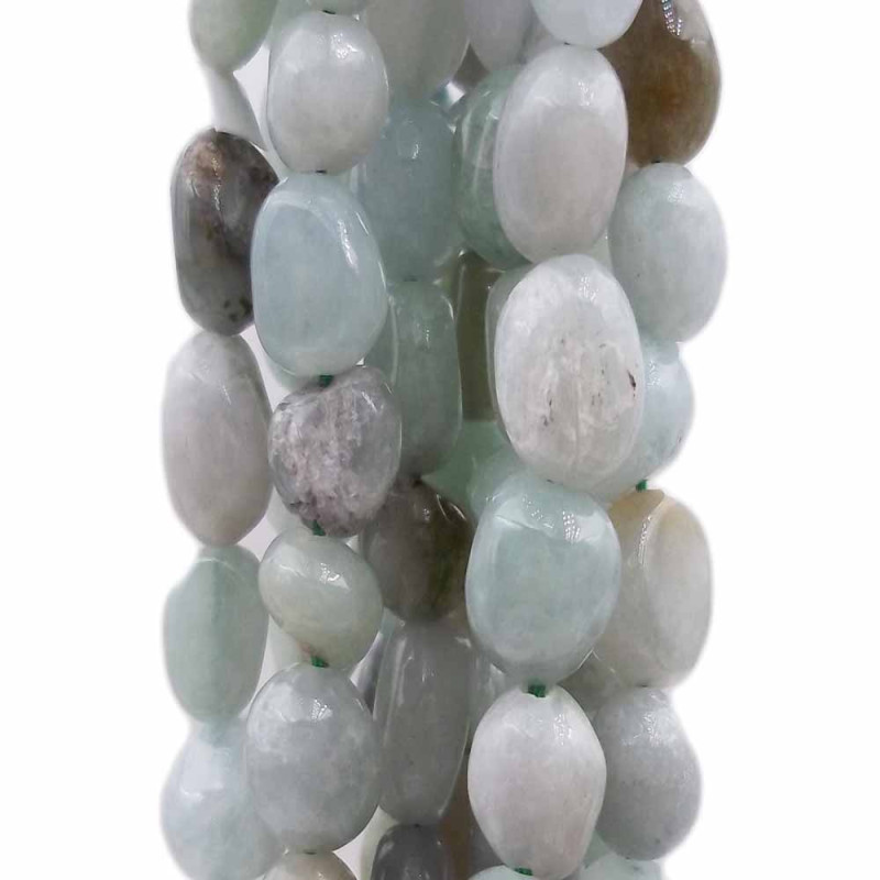 Burma Jade pepite 6/10 mm filo 35 cm (burm119) - pietreeminuterie.com