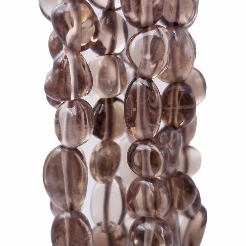 Pepite quarzo fume 8/10 mm filo da 35 cm (quar2288) - pietreeminuterie.com