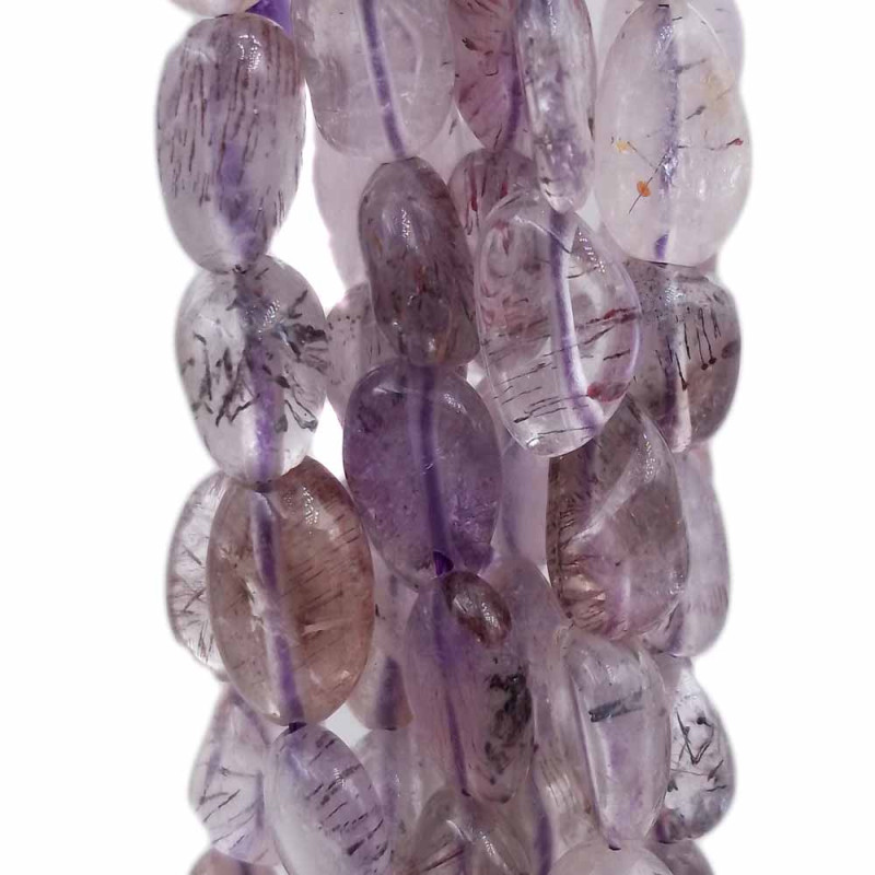 Super seven crystal pepite 6/8 mm filo 35 cm (sy28upc) - pietreeminuterie.com