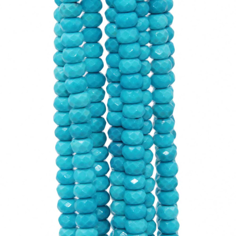 Pietre dure rondelle agata azzurra sfacc. 4.4x2.5 mm filo 40 cm (mad-rr48) - pietreeminuterie.com