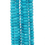 Pietre dure rondelle agata azzurra sfacc. 4.4x2.5 mm filo 40 cm