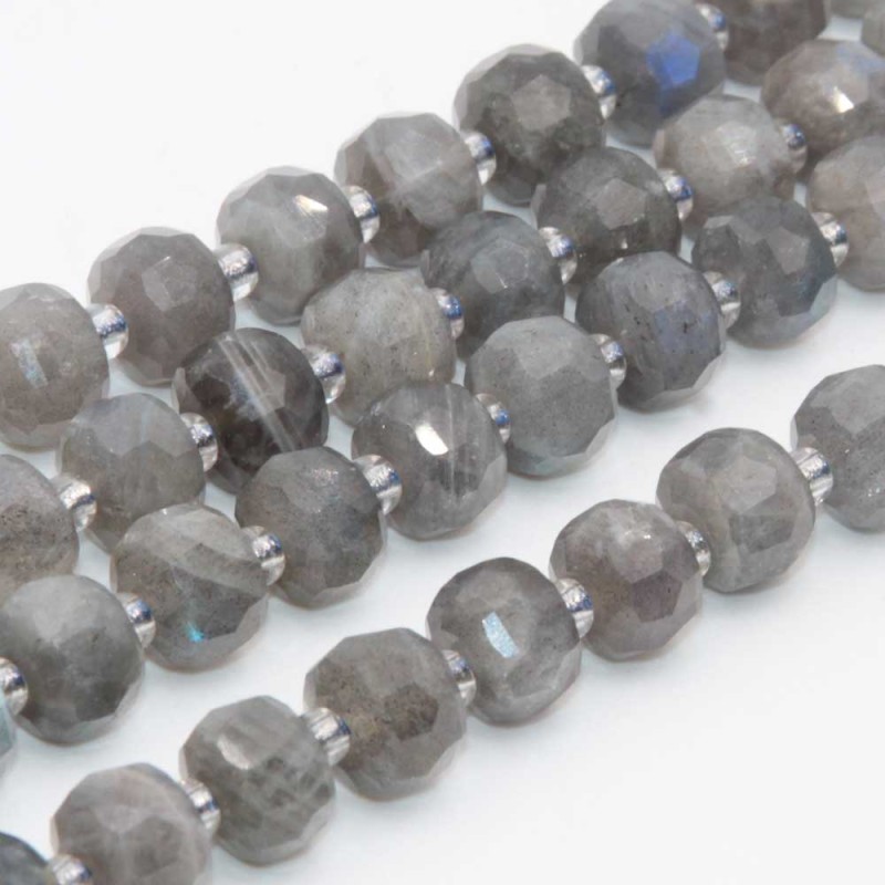 Rondelle pietre dure labradorite 7.5x6 mm sfacc. conf. 6 pz (ron-0p03) - pietreeminuterie.com