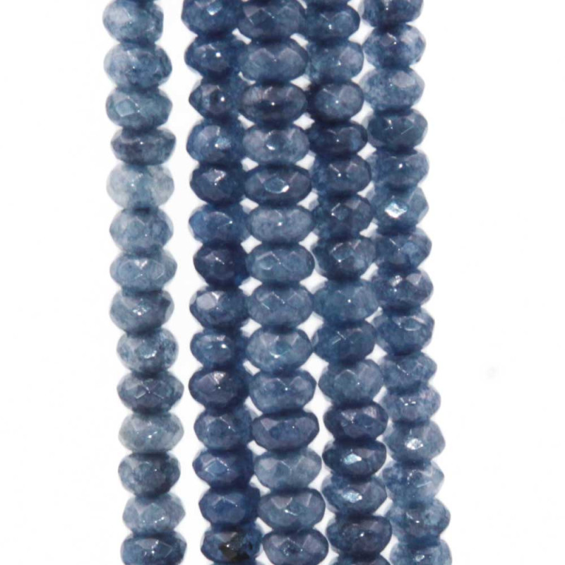 Pietre dure rondelle madrepora blu sfacc. 4x2 mm filo 40 cm (mad-rr45) - pietreeminuterie.com