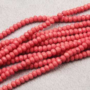 Pietre dure rondelle agata rosa antico pastello 4x3 mm filo 40 cm