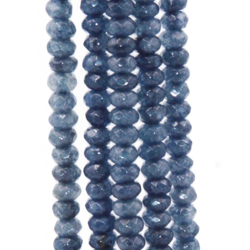 Pietre dure rondelle madrepora blu sfacc. 4x2 mm filo 40 cm (mad-rr45) - pietreeminuterie.com
