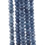 Pietre dure rondelle madrepora blu sfacc. 4x2 mm filo 40 cm