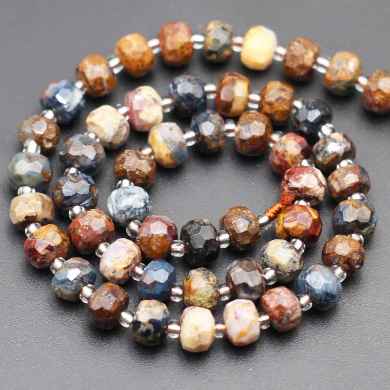 Rondelle pietre dure diaspro 7.5x6 mm sfacc. conf. 6 pz (ron-0p06) - pietreeminuterie.com