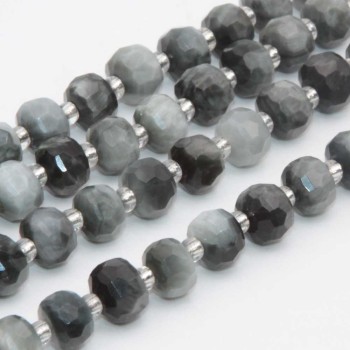 Rondelle pietre dure pietersite 7.5x6 mm sfacc. conf. 6 pz