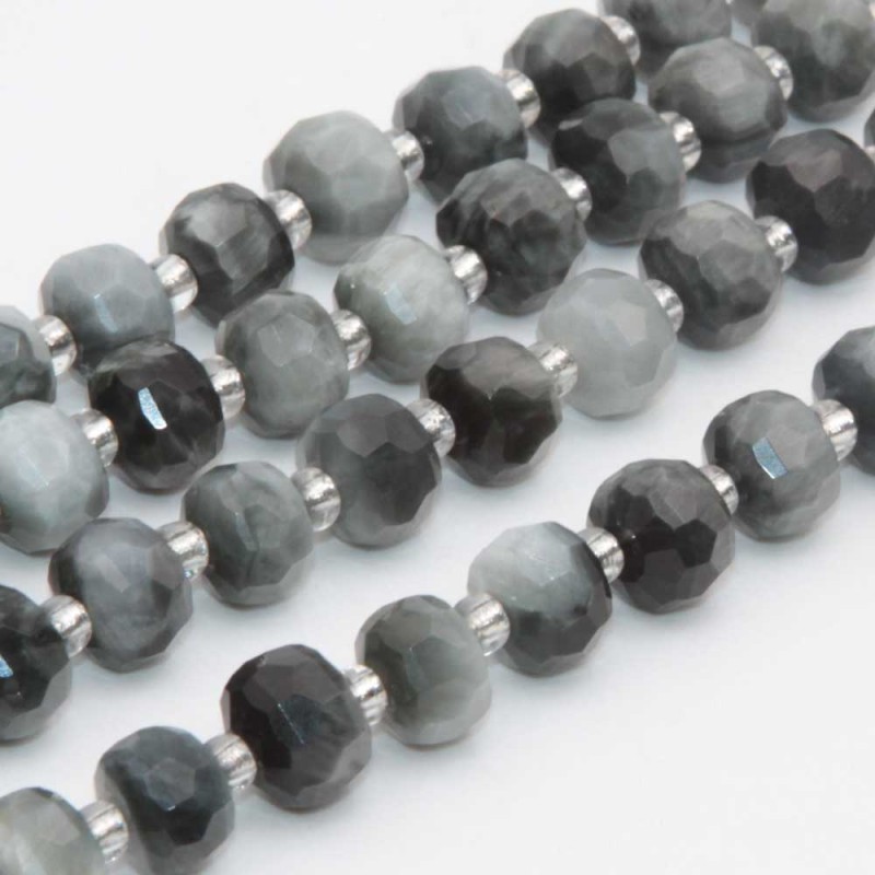 Rondelle pietre dure pietersite 7.5x6 mm sfacc. conf. 6 pz (ron-0p05) - pietreeminuterie.com