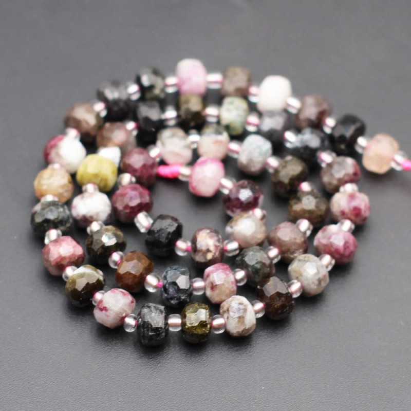 Rondelle pietre dure tormalina 7.5x6 mm sfacc. conf. 6 pz - ron-0p04 - pietreeminuterie.com Rondelle pietre dure tormalina 7.5x6 mm sfacc. conf. 6 pz (ron-0p04) - pietreeminuterie.com