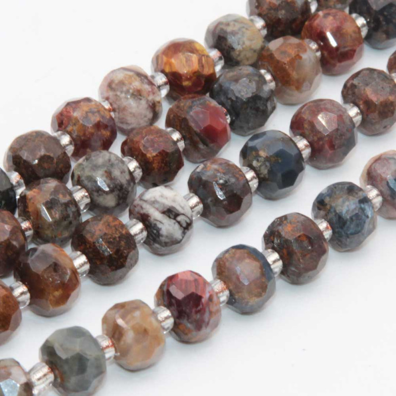 Rondelle pietre dure diaspro 7.5x6 mm sfacc. conf. 6 pz (ron-0p06) - pietreeminuterie.com