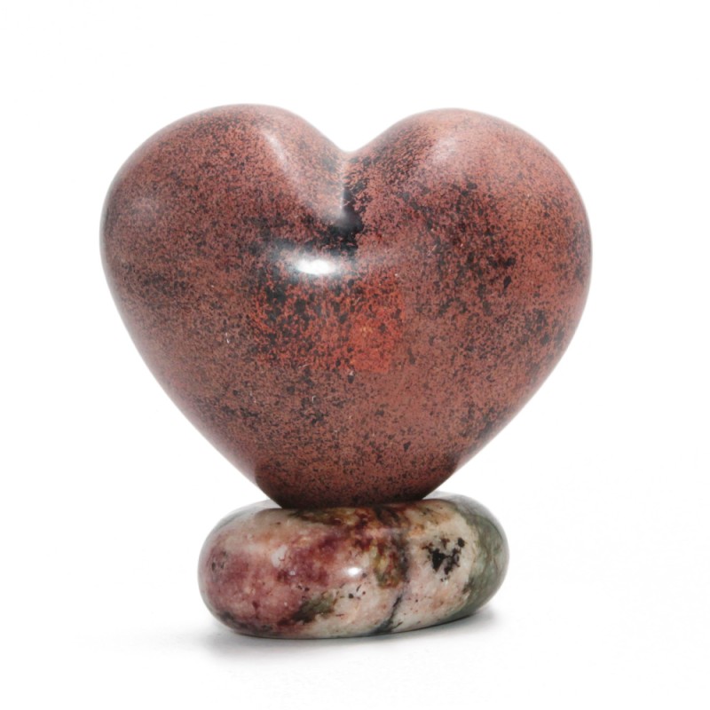 Cuore di Diaspro marrone 74 mm 460 grammi (ara-95) - pietreeminuterie.com