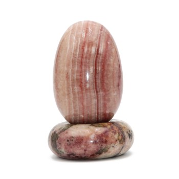 Uova pietra dura aragonite 70 mm 343 grammi