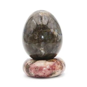 Uova pietra dura labradorite 63 mm 230 grammi