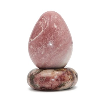 Uova pietra dura rodonite 63 mm 190 grammi