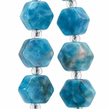 Apatite esagonale 8 mm liscia conf. 6 pz
