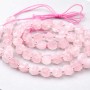Quarzo rosa esagonale 8 mm liscia conf. 6 pz