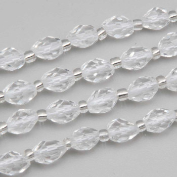 Cristallo di rocca ovale 8.5x6 mm grado A++ conf. 6 pz