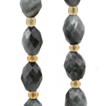 Occhio di tigre grigia ovale 8.5x6 mm grado A++ conf. 6 pz