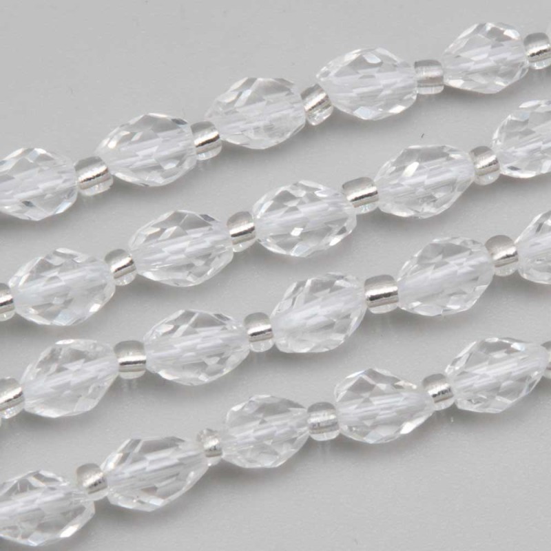 Cristallo di rocca ovale 8.5x6 mm grado A++ conf. 6 pz - rocc-q122 - pietreeminuterie.com Cristallo di rocca ovale 8.5x6 mm grado A++ conf. 6 pz (rocc-q122) - pietreeminuterie.com
