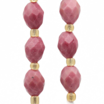 Rodonite ovale 8.5x6 mm grado A++ conf. 6 pz