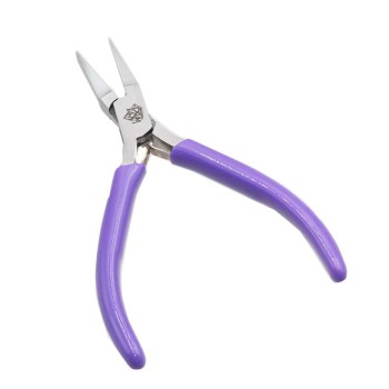 Pinza punta piatta professionale rivestita plastica 1 pz