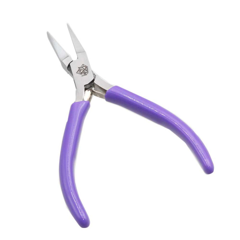 Pinza punta piatta professionale rivestita plastica 1 pz (pin7apia22) - pietreeminuterie.com