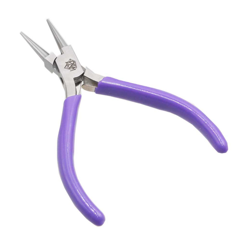 Pinza punta tonda professionale rivestita plastica 1 pz (pin88pi667) - pietreeminuterie.com