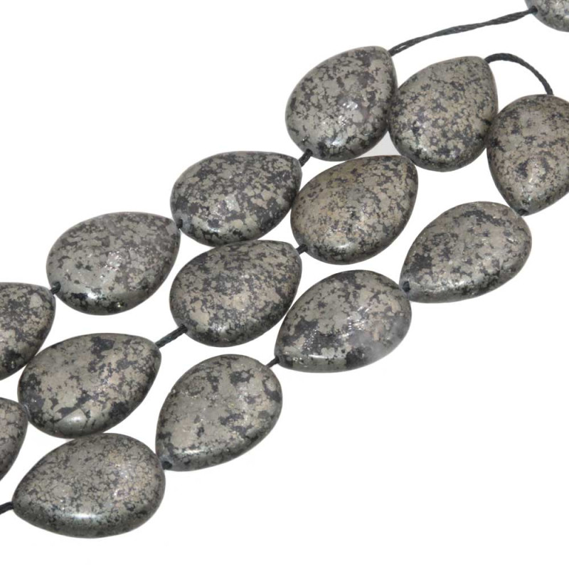 Pirite gocce lisce 25x18.5 conf.2 pz (piri-2pz) - pietreeminuterie.com