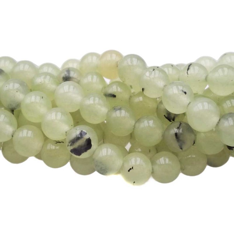 Prenite 6 mm tonda liscia filo 40 cm - PRE101 - pietreeminuterie.com Prenite 6 mm tonda liscia filo 40 cm (PRE101) - pietreeminuterie.com