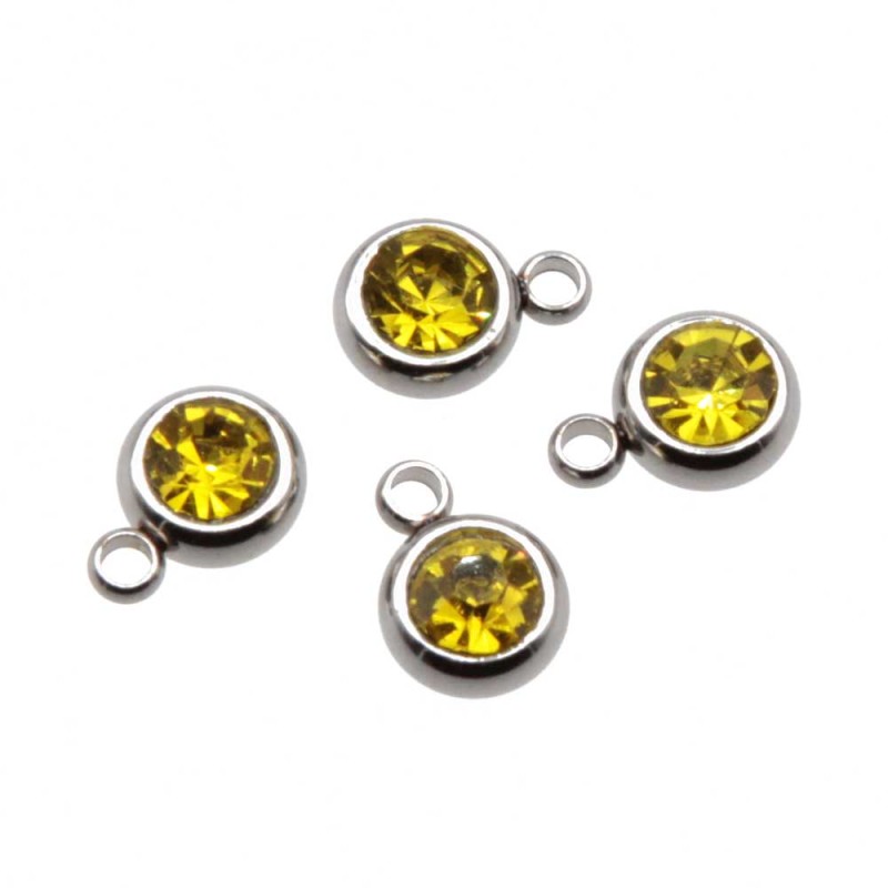 Punto luce acciaio 5.5 mm giallo conf. 1 pz - gia-0299 - pietreeminuterie.com Punto luce acciaio 5.5 mm giallo conf. 1 pz (gia-0299) - pietreeminuterie.com