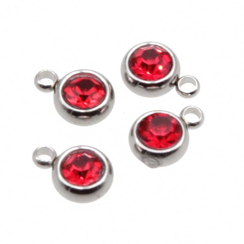 Punto luce acciaio 5.5 mm rubino conf. 1 pz (ru-p88) - pietreeminuterie.com