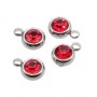 Punto luce acciaio 5.5 mm rubino conf. 1 pz
