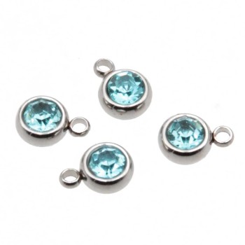 Punto luce acciaio 5.5 mm verde azzurro conf. 1 pz