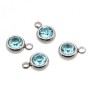 Punto luce acciaio 5.5 mm verde azzurro conf. 1 pz