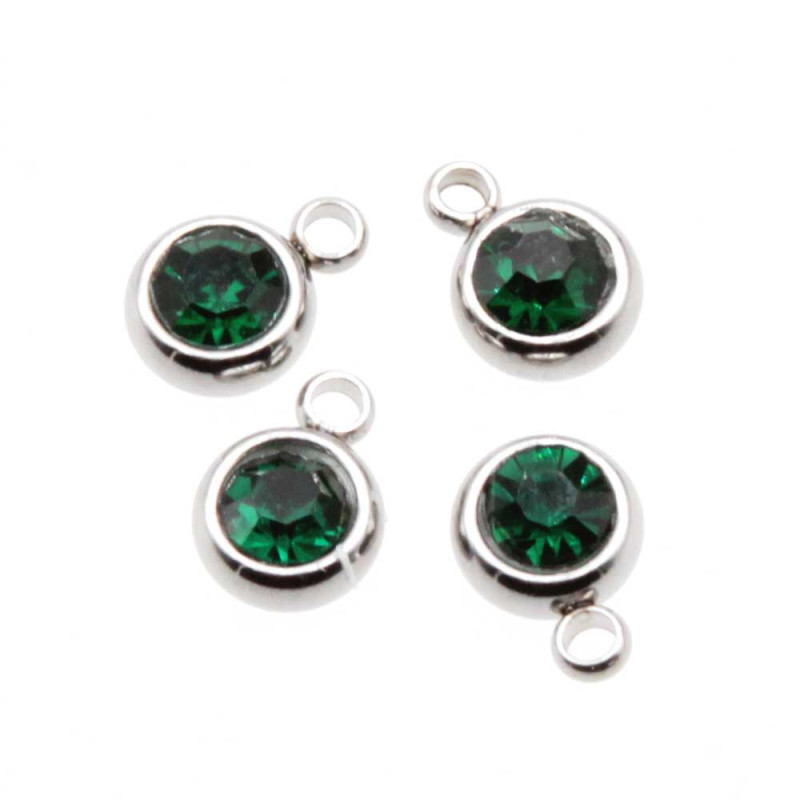 Punto luce acciaio 5.5 mm dark green conf. 1 pz (dar-02688) - pietreeminuterie.com