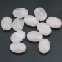 Quarzo rosa liscio 19x14 mm pacco da 10 pezzi