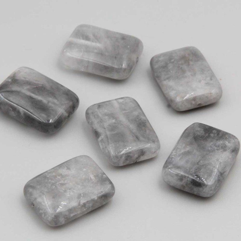 Quarzo fume 20x15 mm liscio conf. 5 pz Quarzo fume 20x15 mm liscio conf. 5 pz