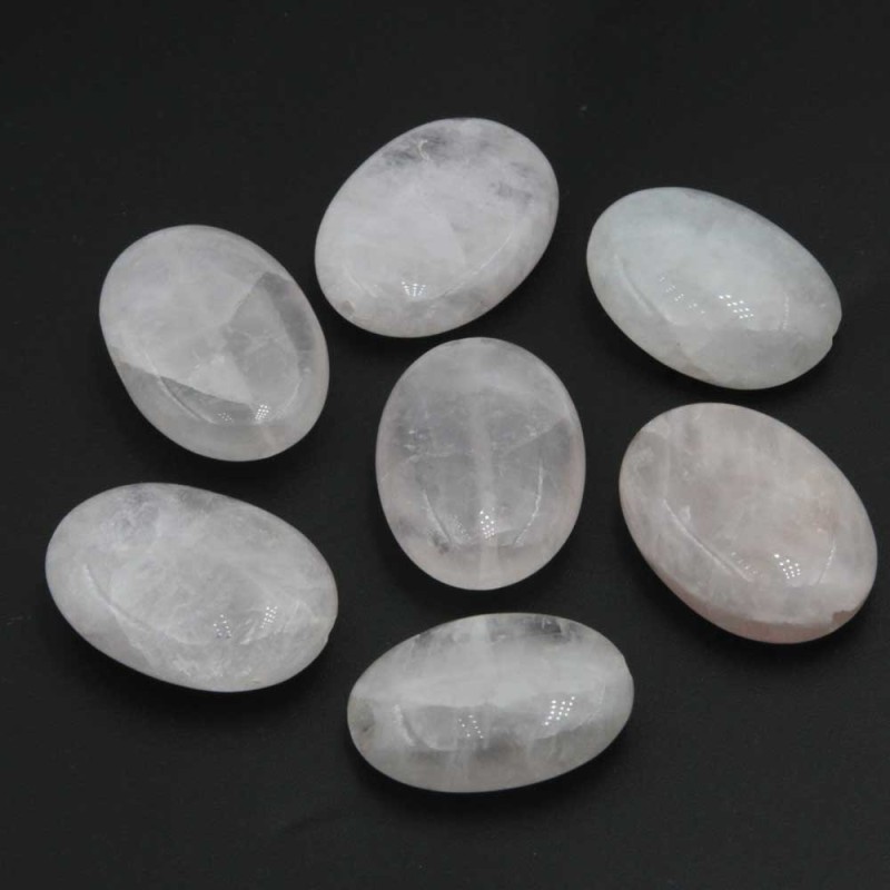 Quarzo rosa liscio 26x19 mm pacco 1 pezzo Quarzo rosa liscio 26x19 mm pacco 1 pezzo