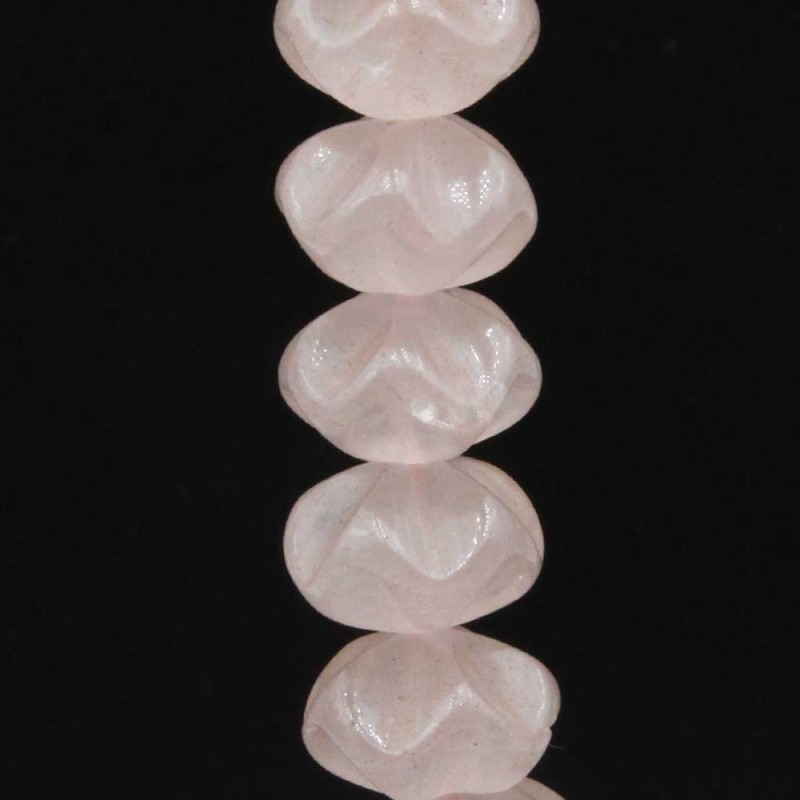 Quarzo rosa cipollotto intagliato 16x10 mm 2 pz - qu66cip1 - pietreeminuterie.com Quarzo rosa cipollotto intagliato 16x10 mm 2 pz (qu66cip1) - pietreeminuterie.com