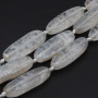 Quarzo bianco allungato liscio 27x10 mm 2 pz