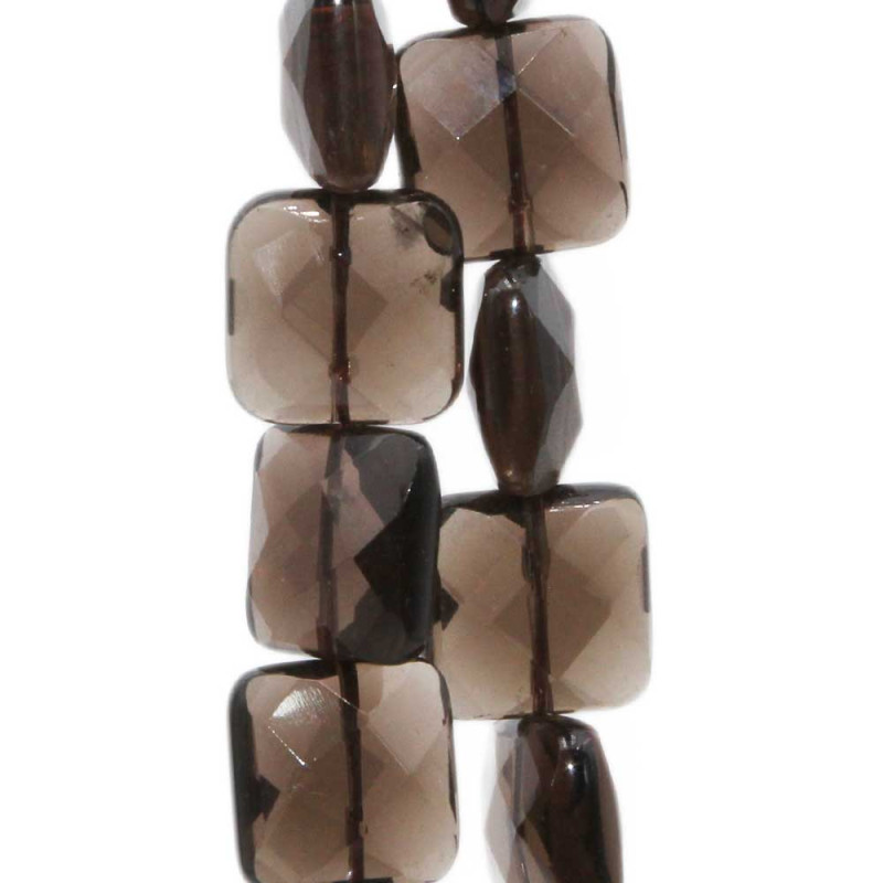 Quarzo fume quadrato sfac. 15 mm 2 pz (15mfum) - pietreeminuterie.com